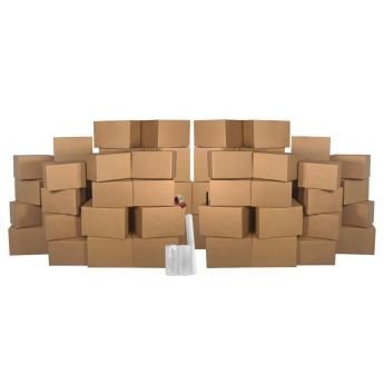 UBMOVE Basic Moving Boxes Kit #4 contains 52 packing boxes 
