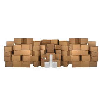 UBMOVE Basic Moving Boxes Kit #7 contains 88 packing boxes and packing supplies.

