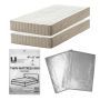 2 Pack twin mattress bags uncovered, clear and folded