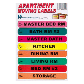 Apartment Moving Labels