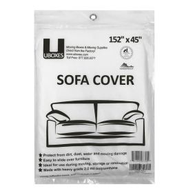 Moving Box Delivery plastic sofa cover 152" x 45"